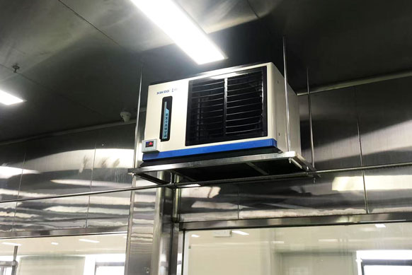 食品加工車間制冷降溫，應(yīng)用蒸發(fā)冷省電空調(diào)- 臥式軸流機(jī)型