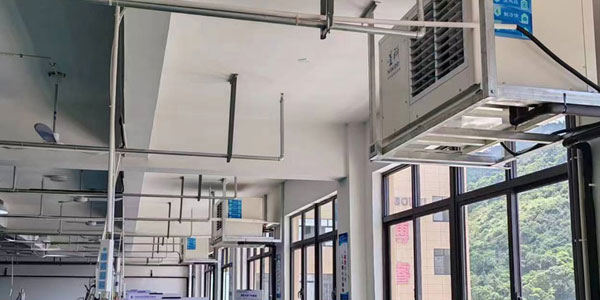 汽配廠房車間降溫裝蒸發(fā)冷省電空調(diào)比傳統(tǒng)空調(diào)，更環(huán)保省錢省電
